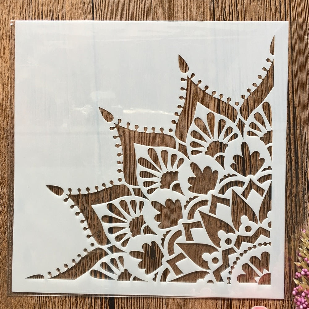 Pochoir Arabesque d'Angle Simple
