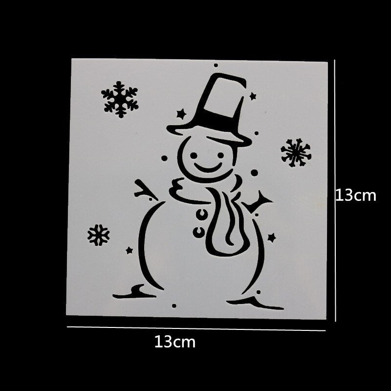 Pochoir Bonhomme de Neige