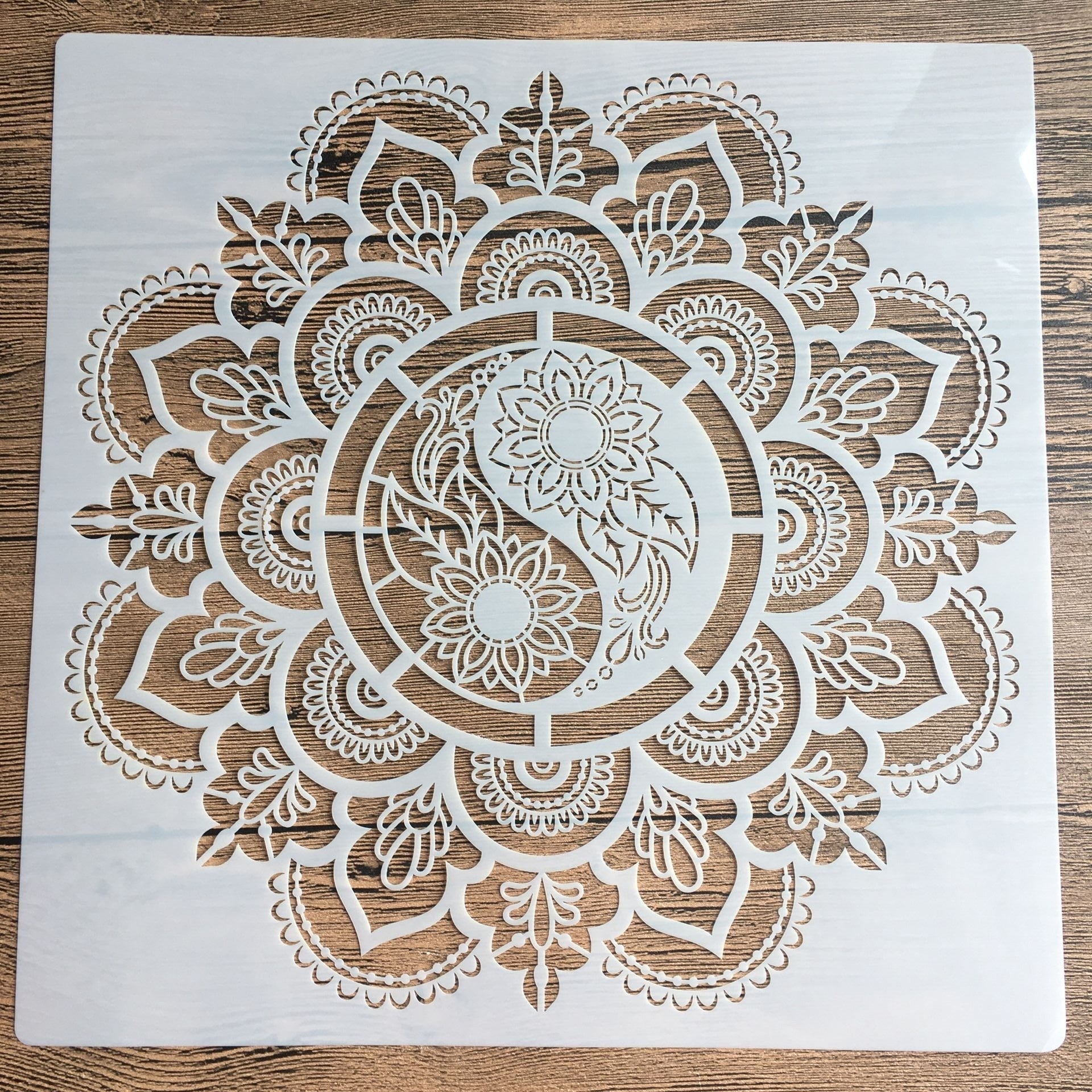 Mandala Yin Yang Pochoir