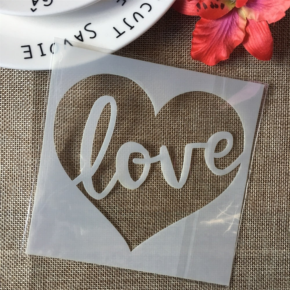 Ecriture Pochoir Love