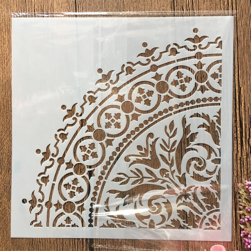 Pochoir Baroque Angle