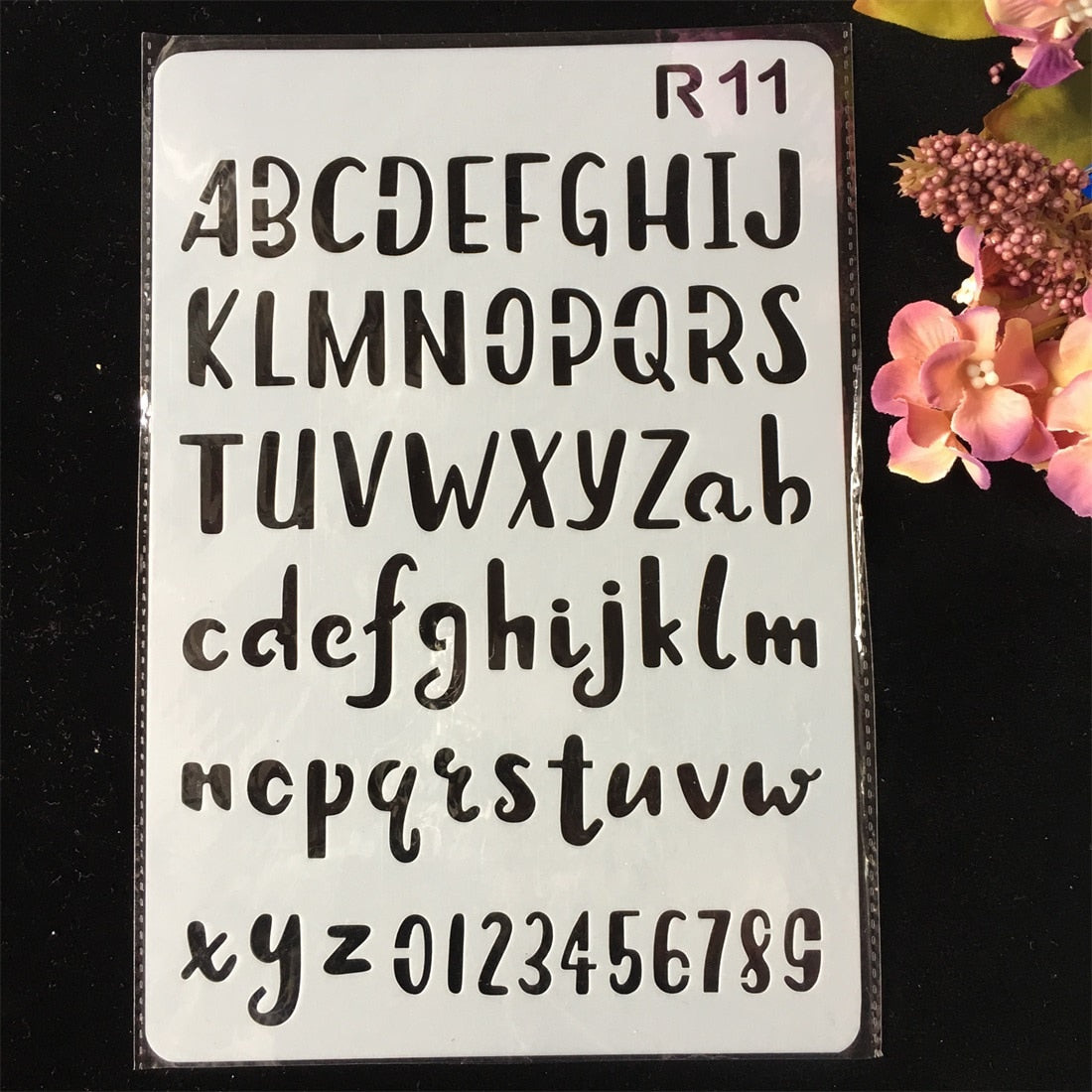 Pochoir Alphabet Police d'Ecriture