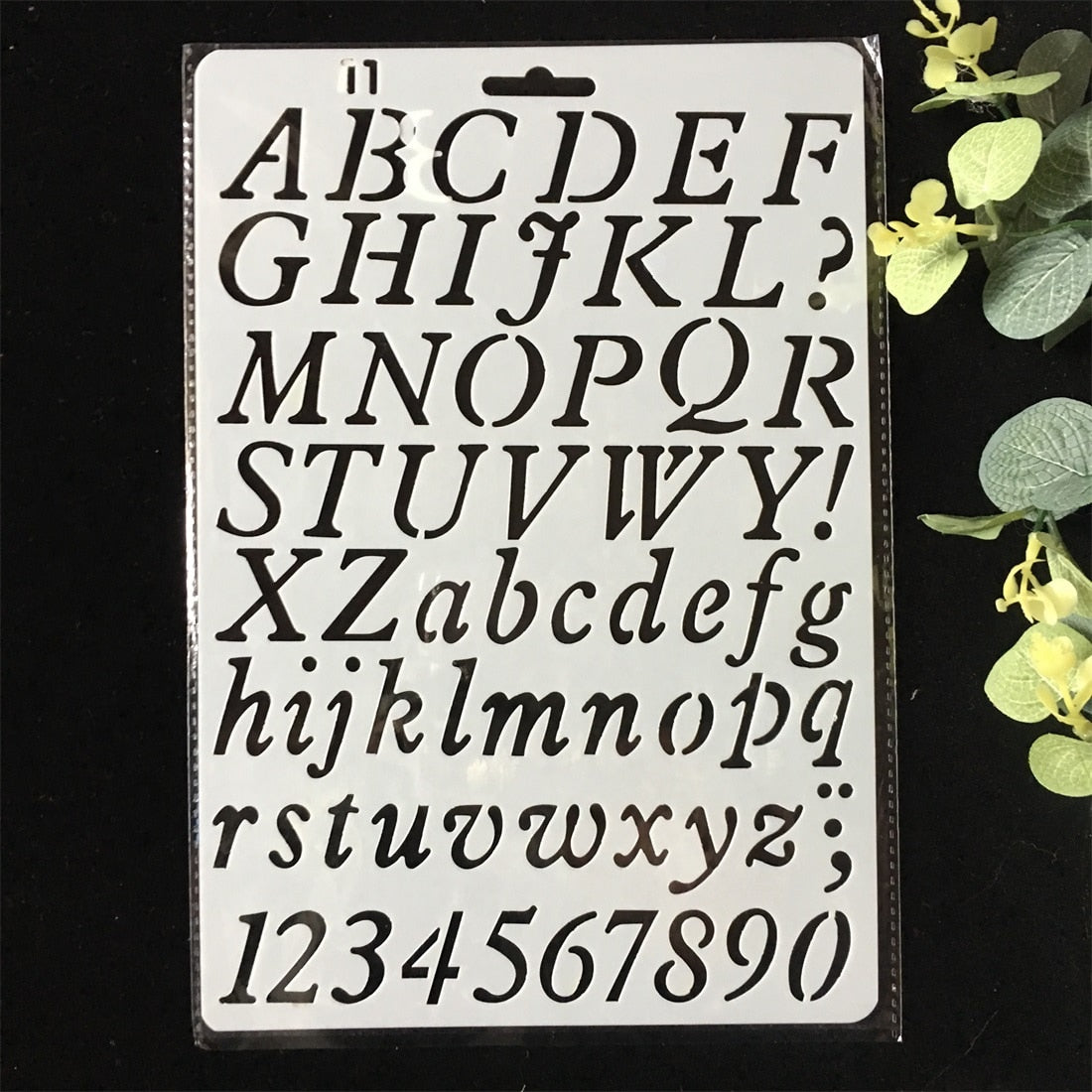 Pochoir Alphabet Plastique