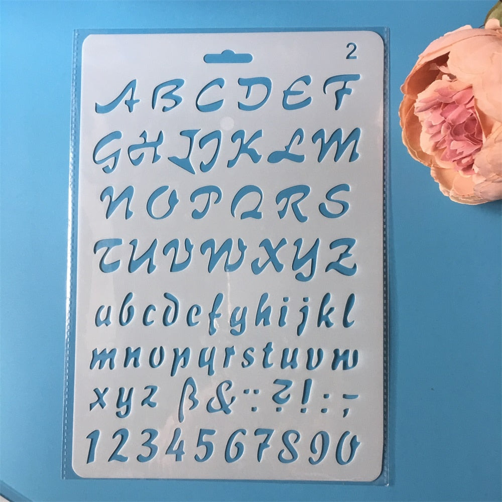 Alphabet Pochoir Lettre par Lettre