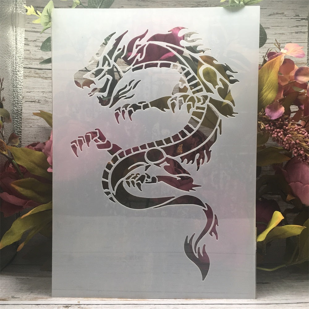 Pochoir Dragon