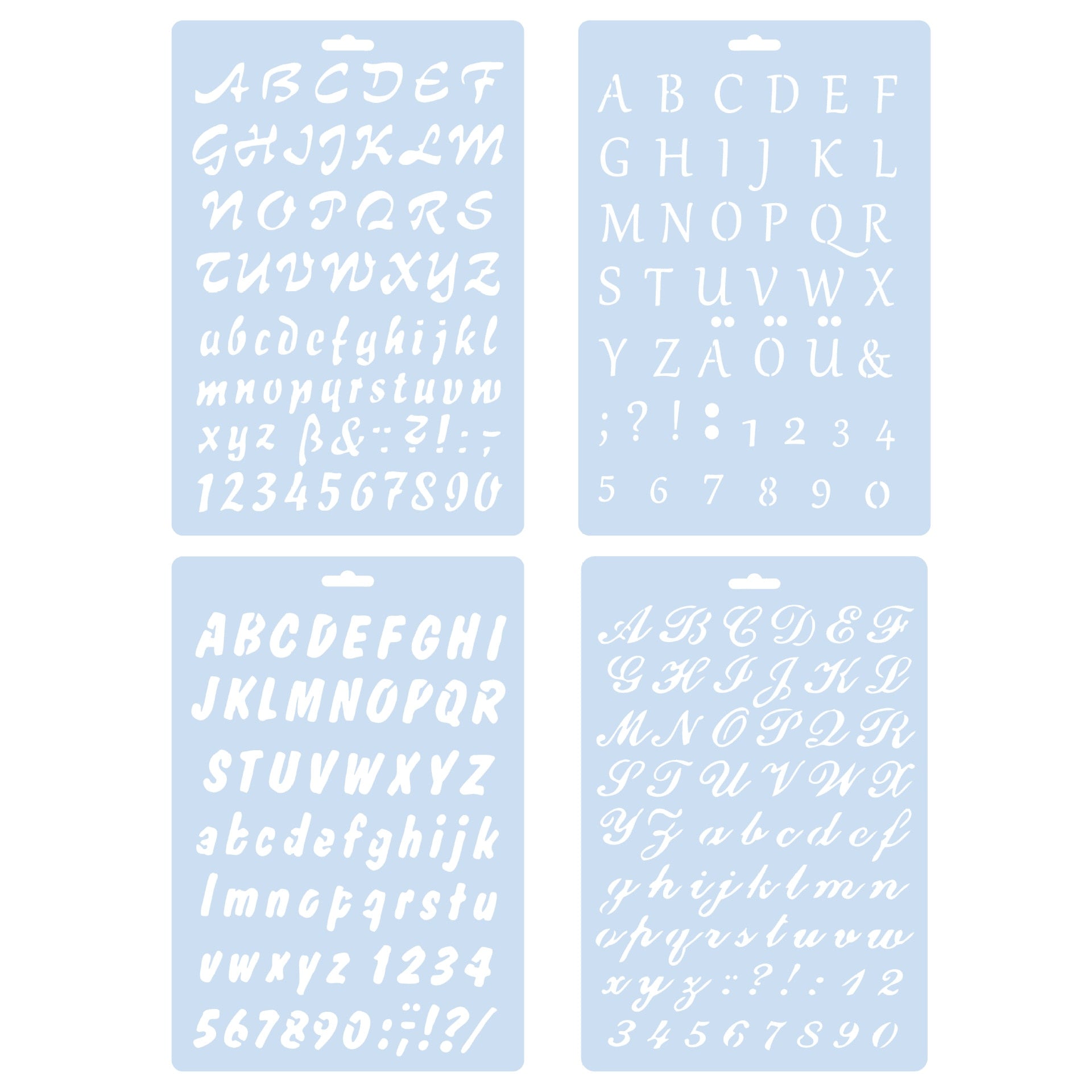 Set Pochoir Lettre