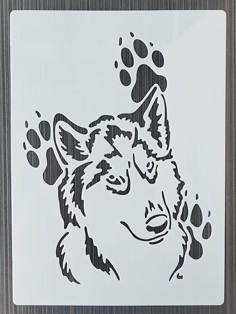 Pochoir Empreinte Loup