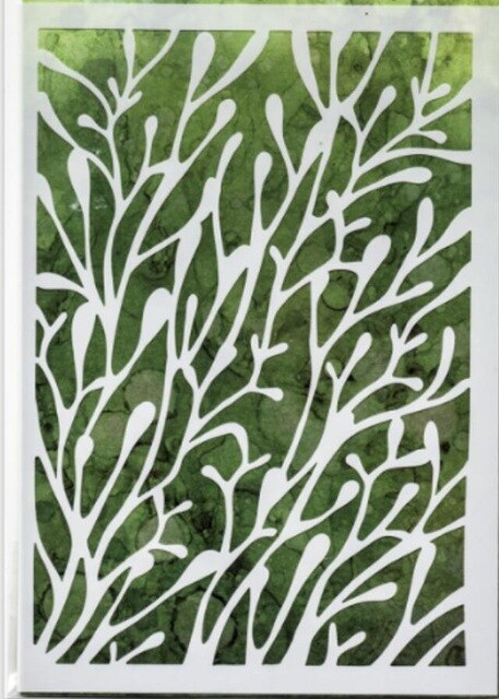 Algue Façon Matisse Pochoir