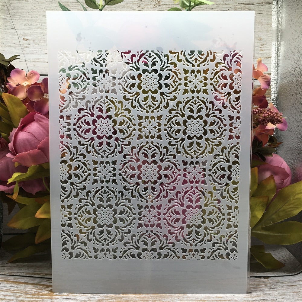 Motif Oriental Pochoir
