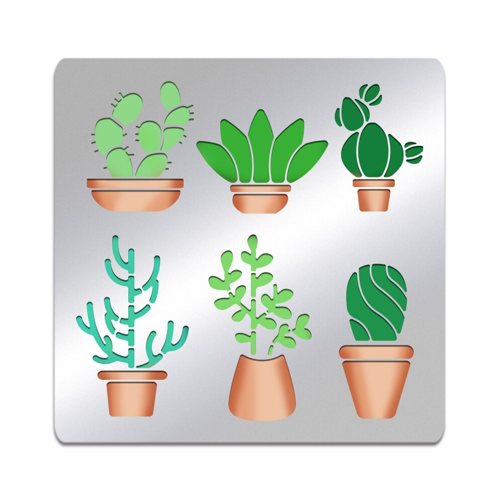 Pochoir Cactus