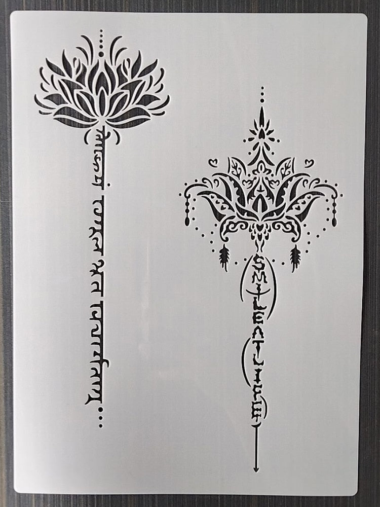 Pochoir Mural Phrase