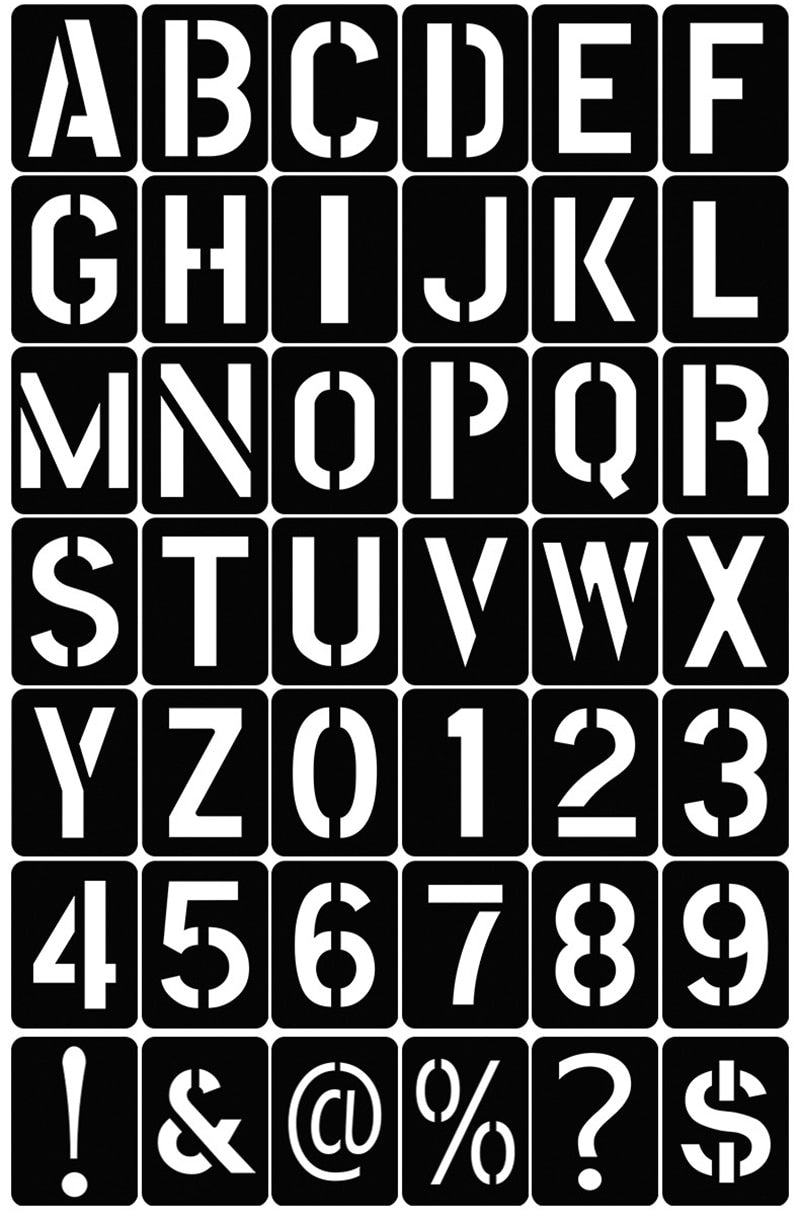Pochoir Lettre Grand Format