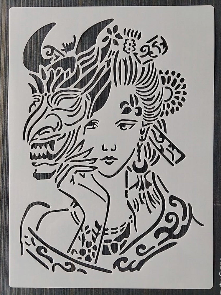Pochoir Oni