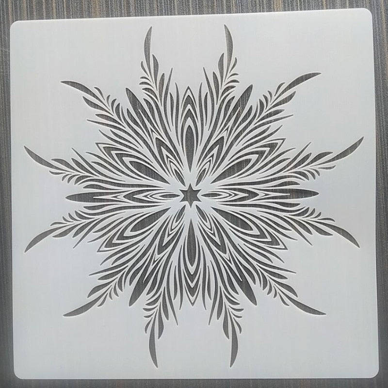 Pochoir Mandala pour Mur