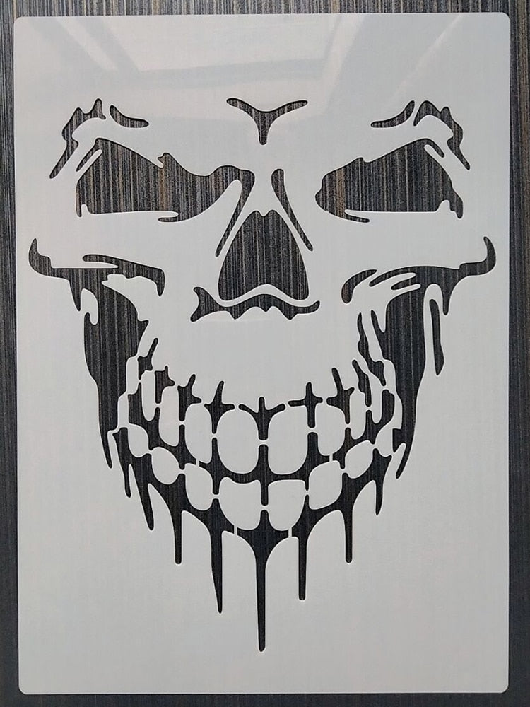Pochoir tête de Mort Simple