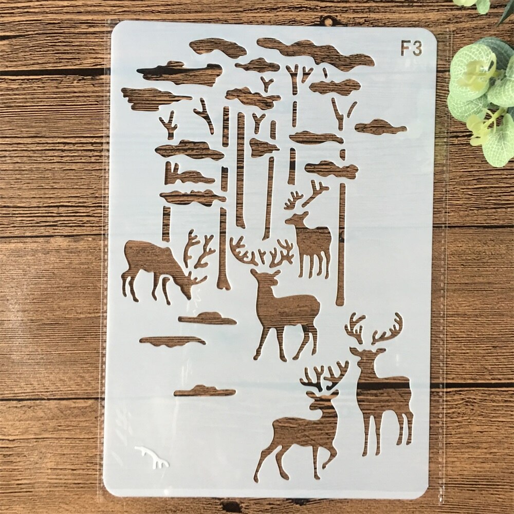 Pochoir Cerf Forêt