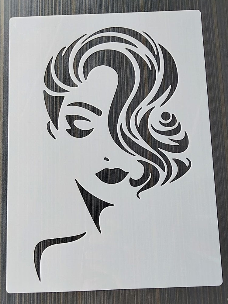 Pochoir Peinture Femme