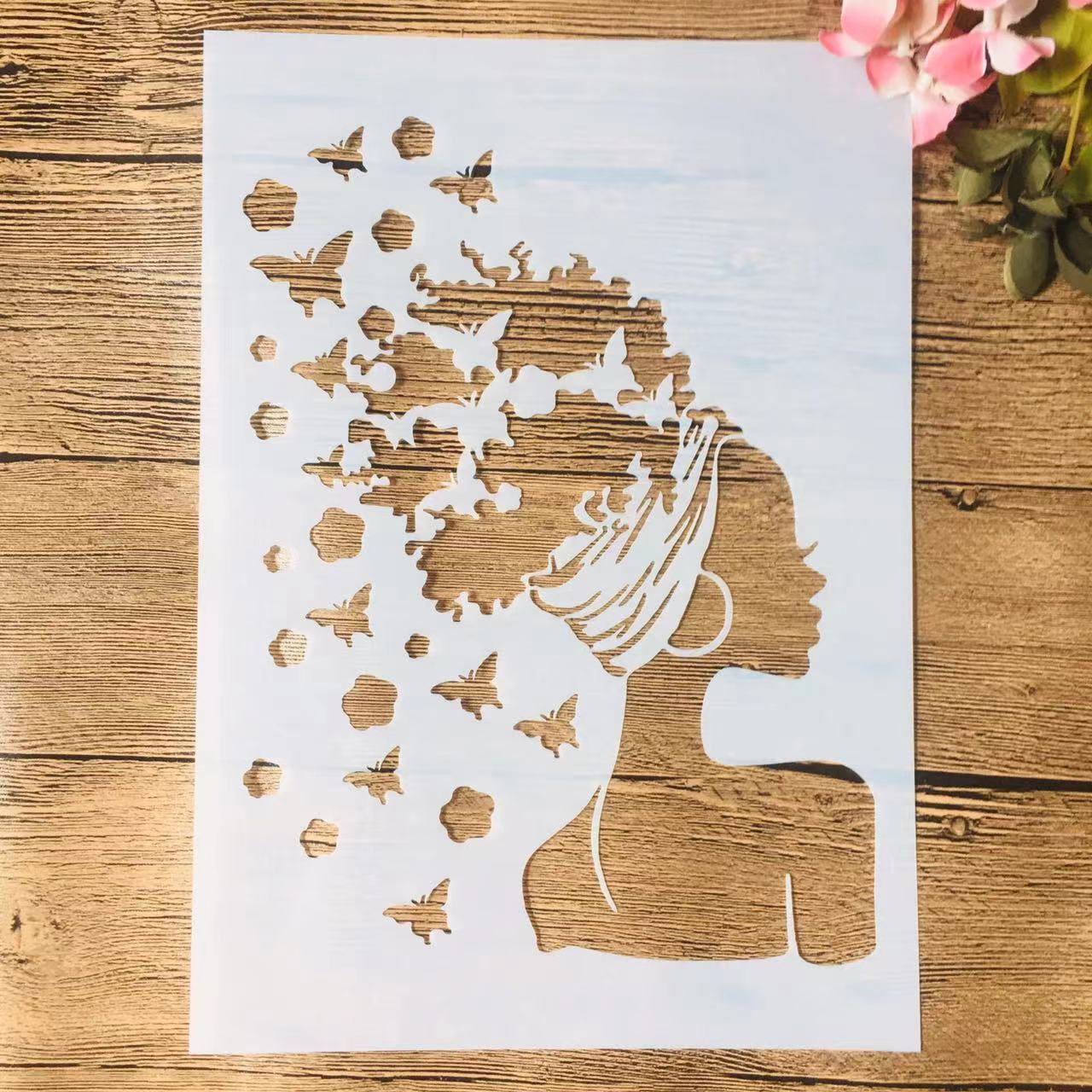 Femme Africaine Pochoir