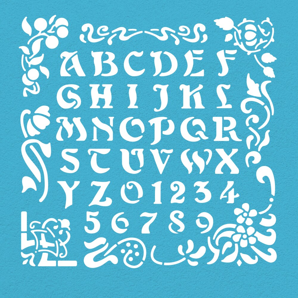 Alphabet Pochoir Metal
