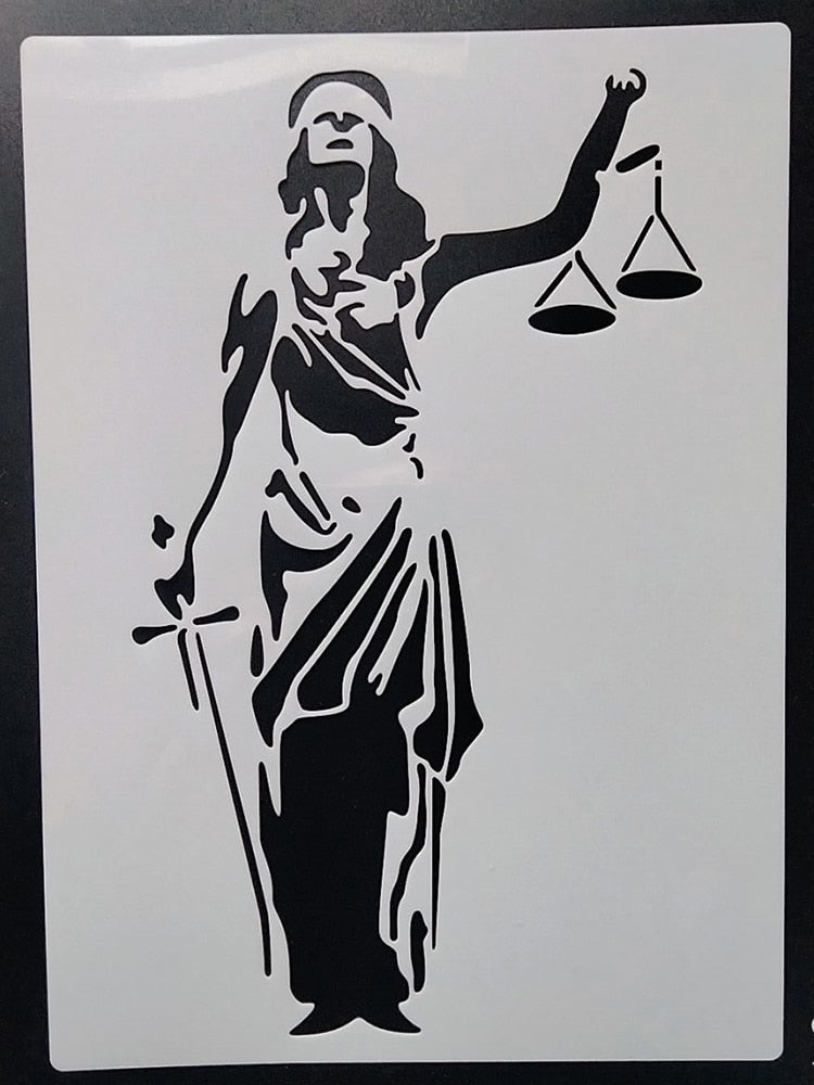 Dessin Pochoir Justice