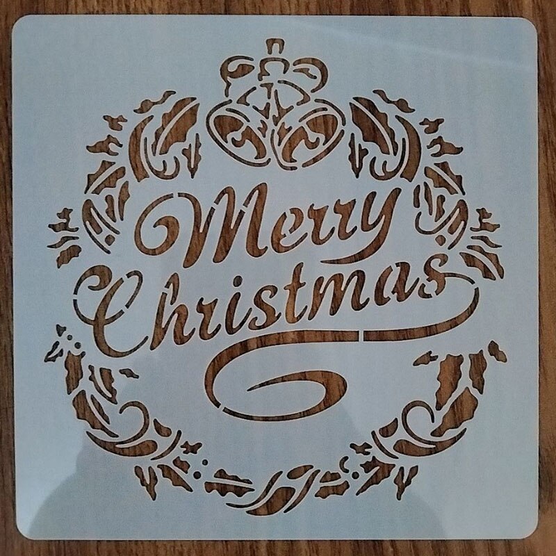 Merry Christmas écriture pochoir