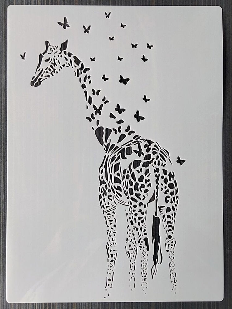 Pochoir Girafe