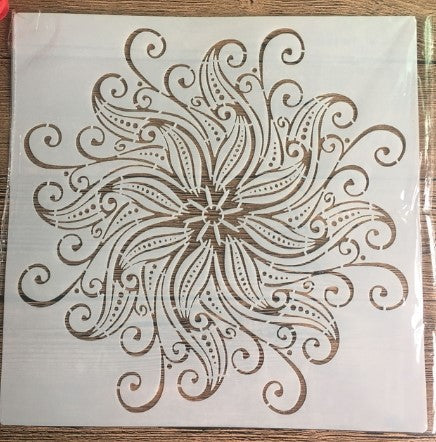 Pochoir Mandala Graphique